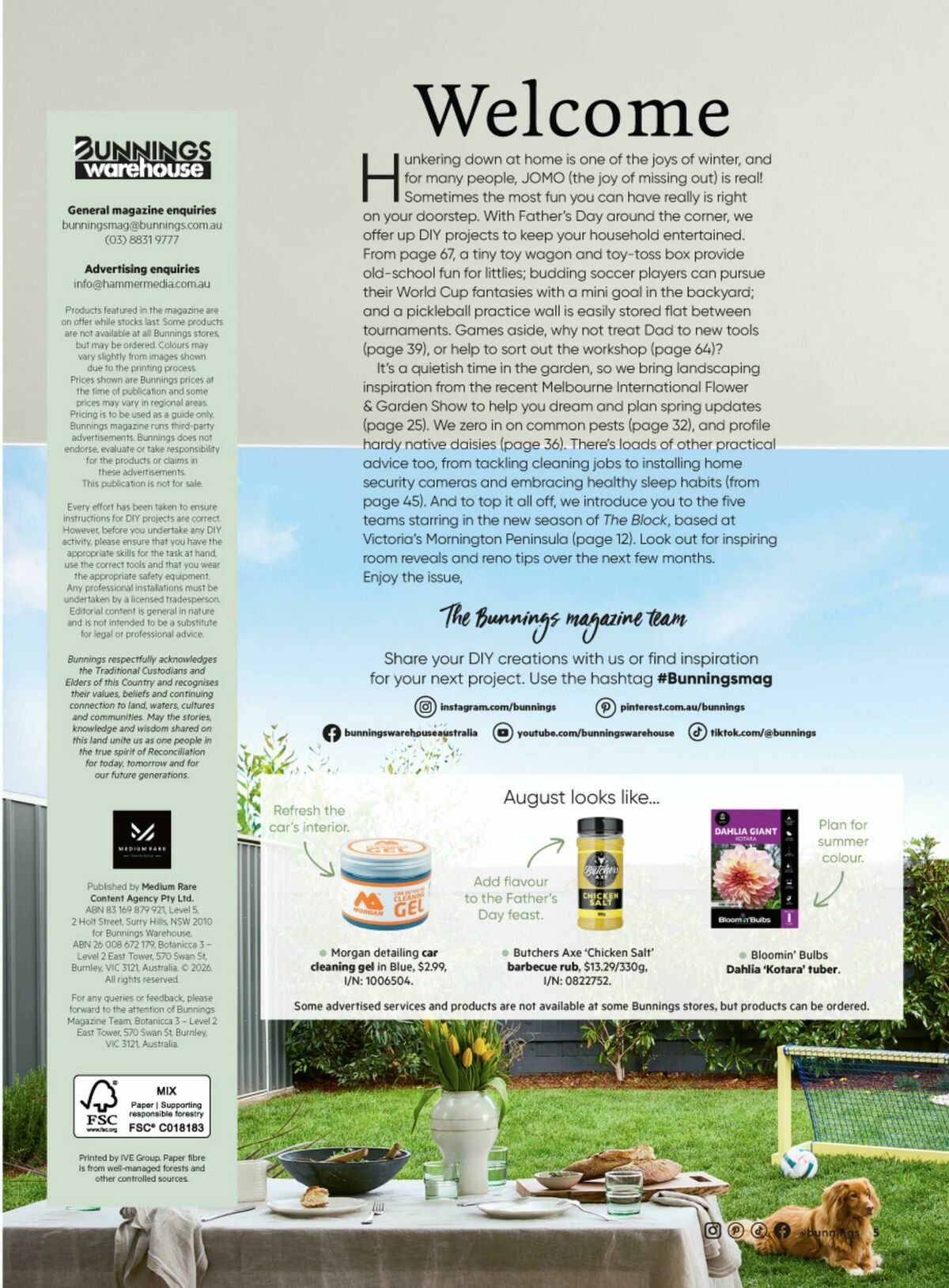 Bunnings Warehouse Magazine August Catalogues from 1 August