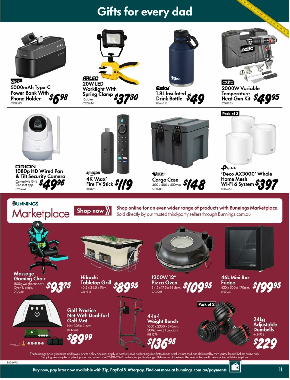 Bunnings Warehouse Catalogues from 12 August