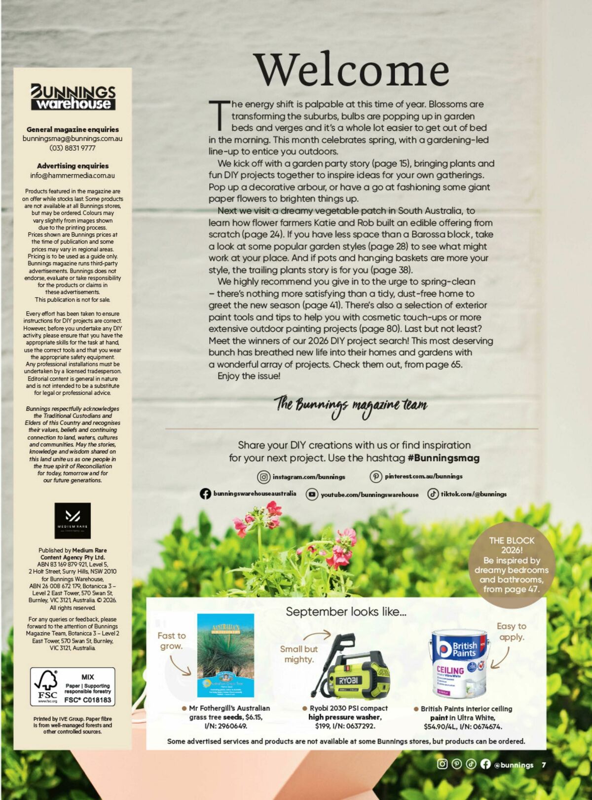 Bunnings Warehouse Magazine September Catalogues from 1 September
