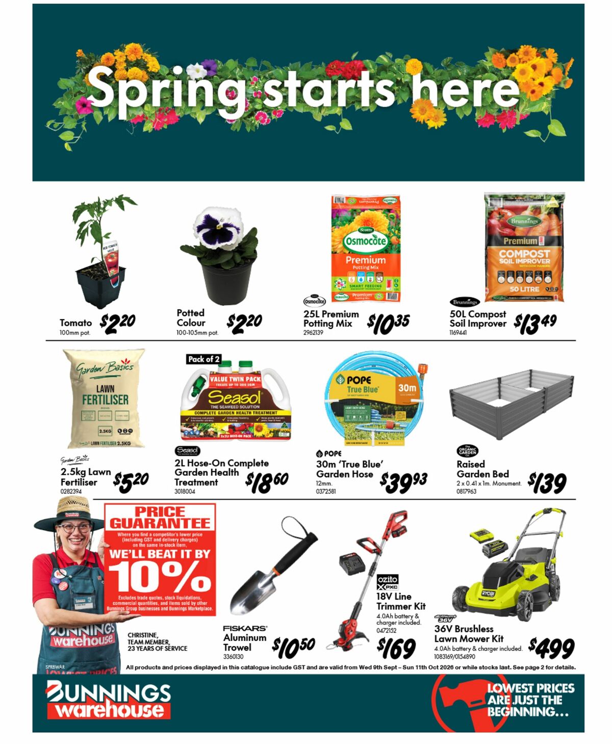 Bunnings Warehouse Catalogues from 9 September