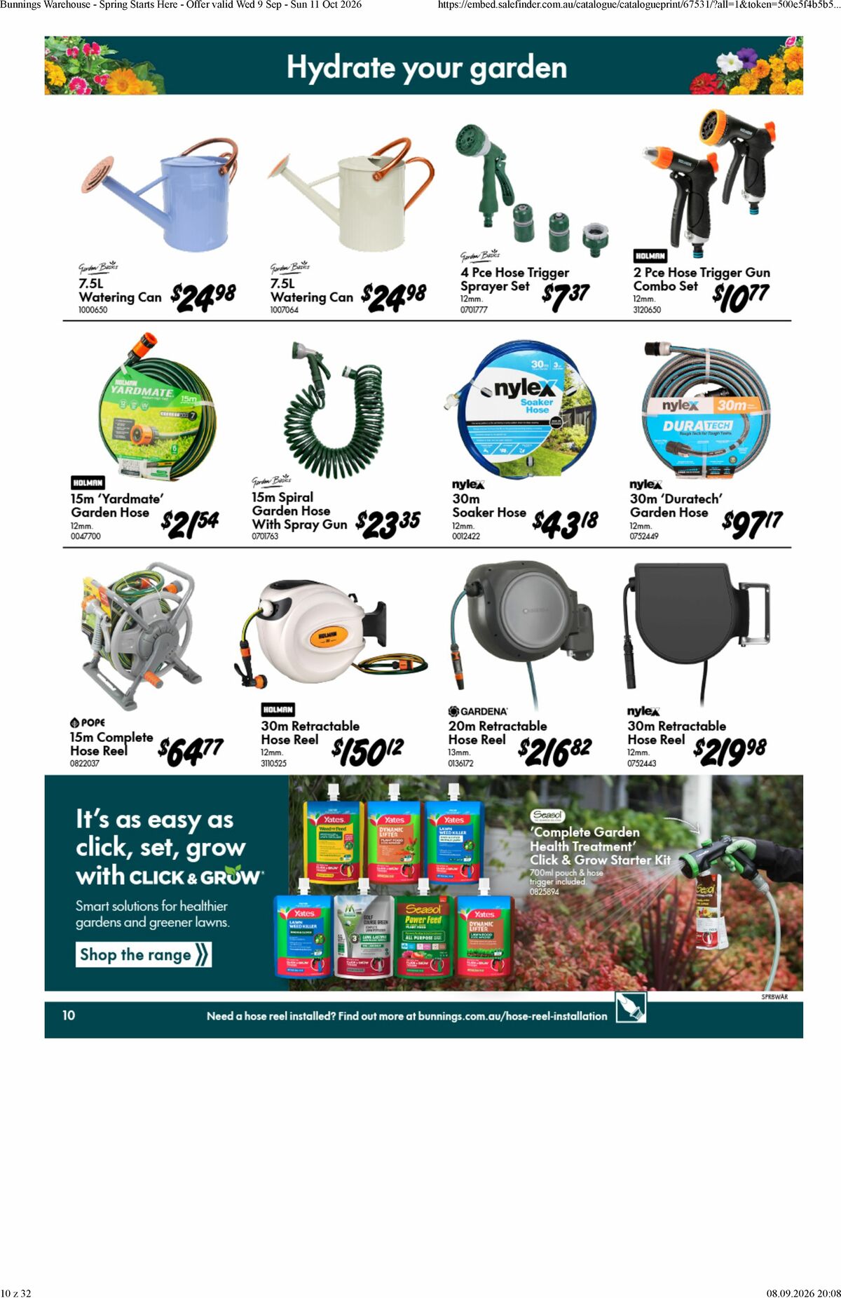 Bunnings Warehouse Catalogues from 9 September