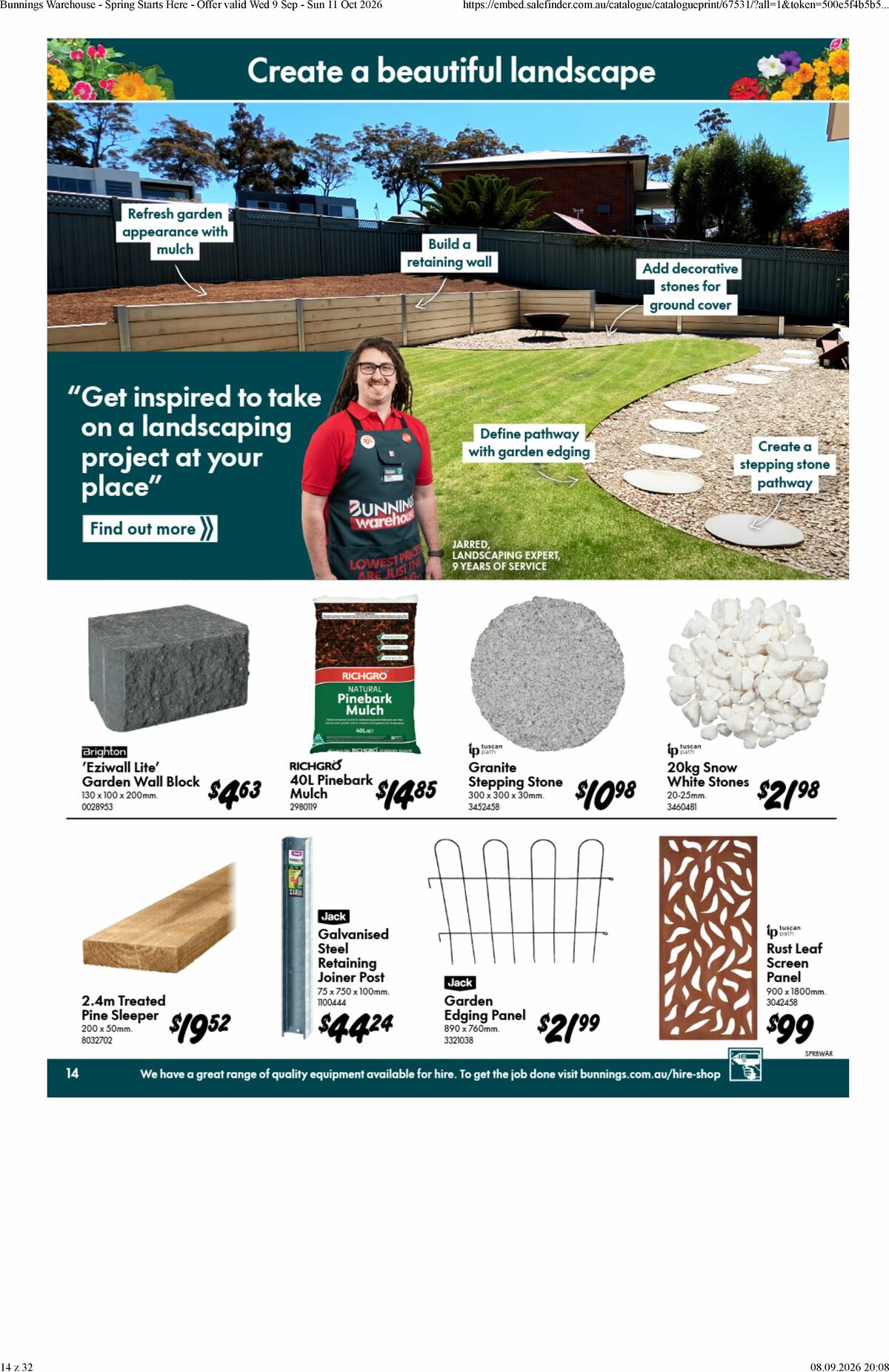 Bunnings Warehouse Catalogues from 9 September