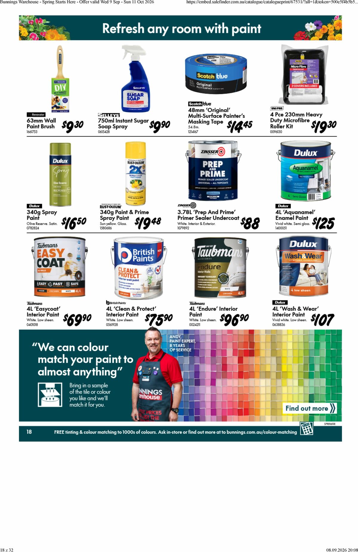 Bunnings Warehouse Catalogues from 9 September