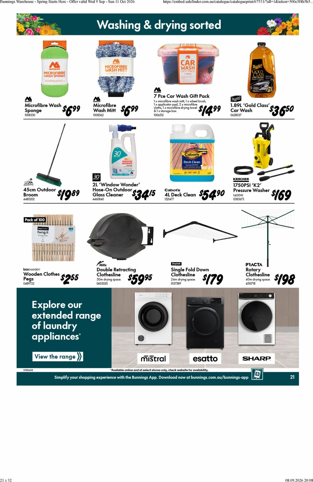 Bunnings Warehouse Catalogues from 9 September