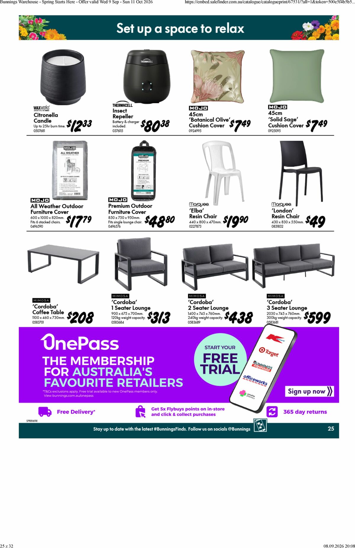 Bunnings Warehouse Catalogues from 9 September