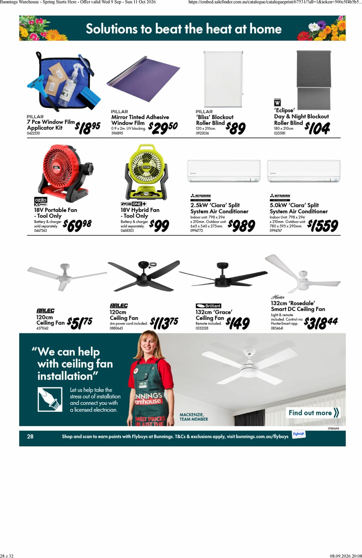 Bunnings Warehouse Catalogues from 9 September