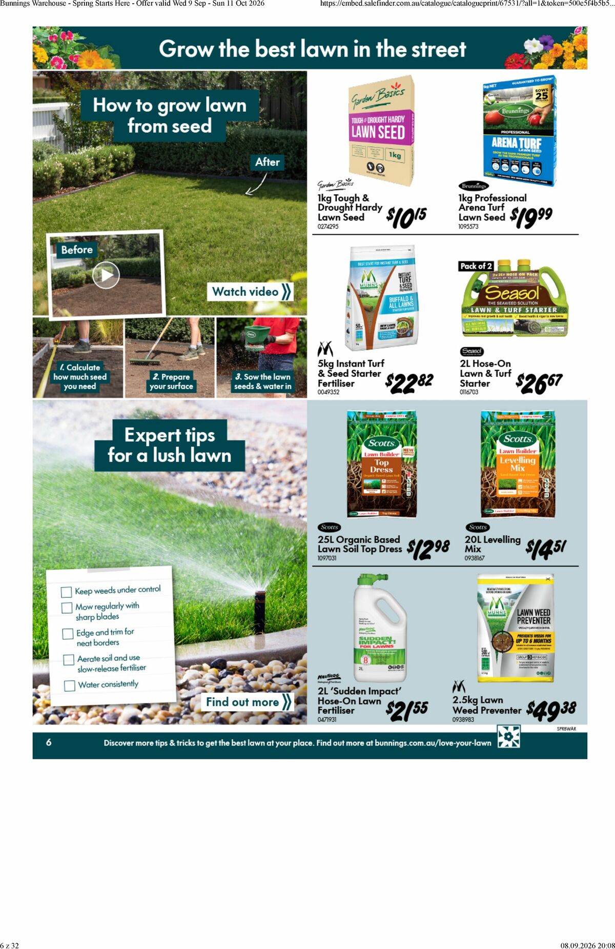 Bunnings Warehouse Catalogues from 9 September