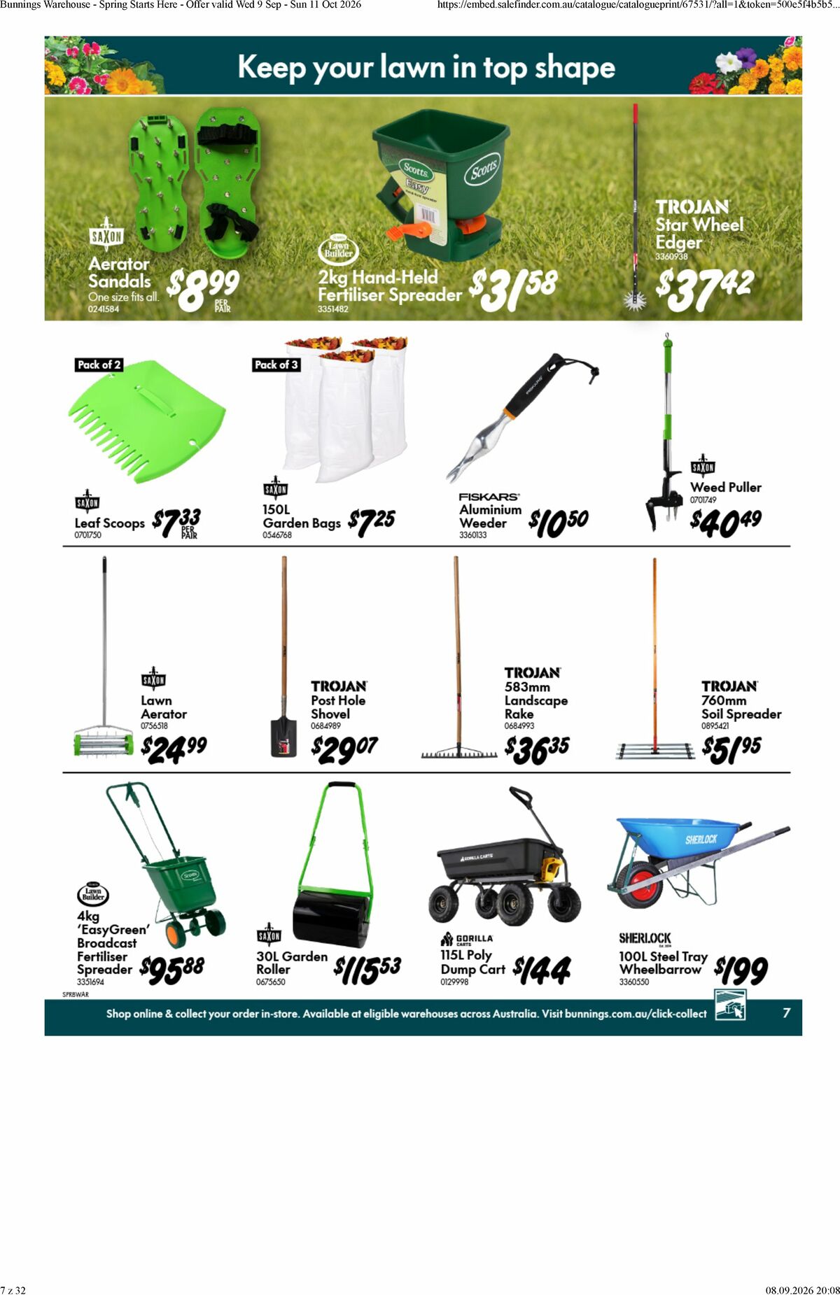 Bunnings Warehouse Catalogues from 9 September