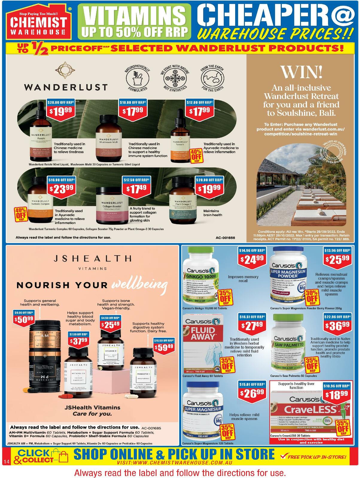 Chemist Warehouse October Catalogues from 29 September
