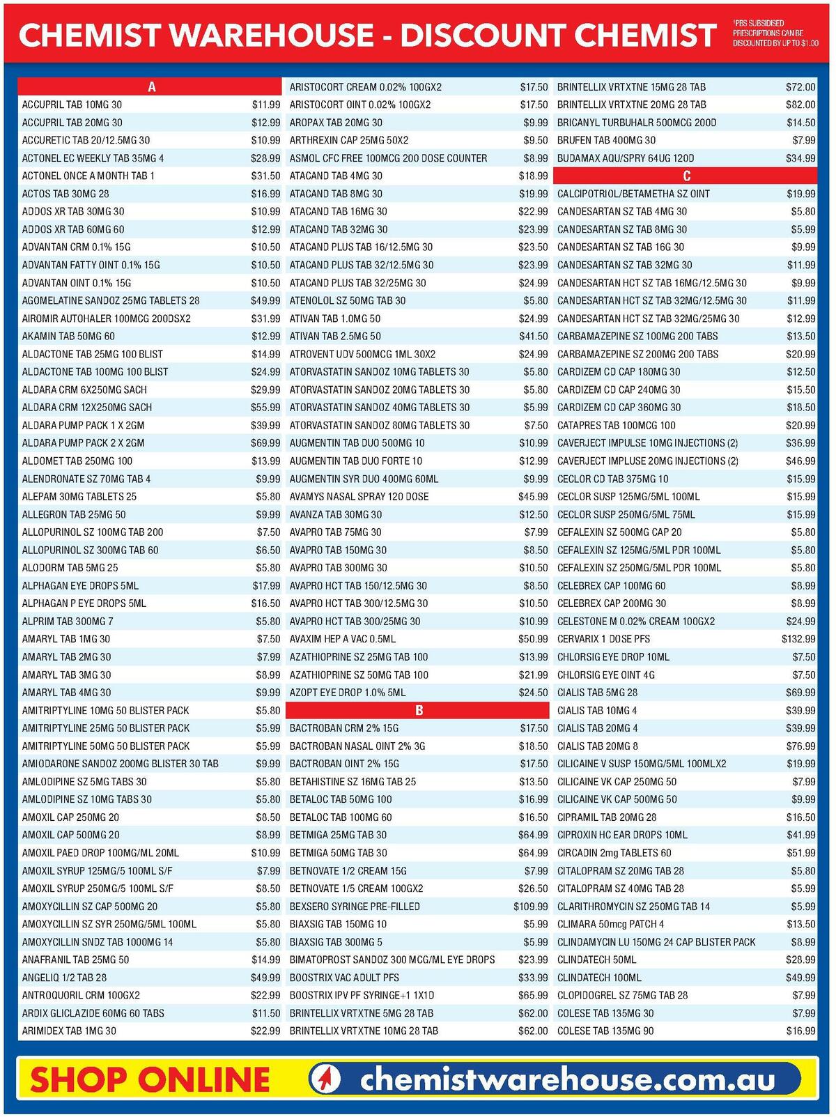 Chemist Warehouse Catalogues from 15 October