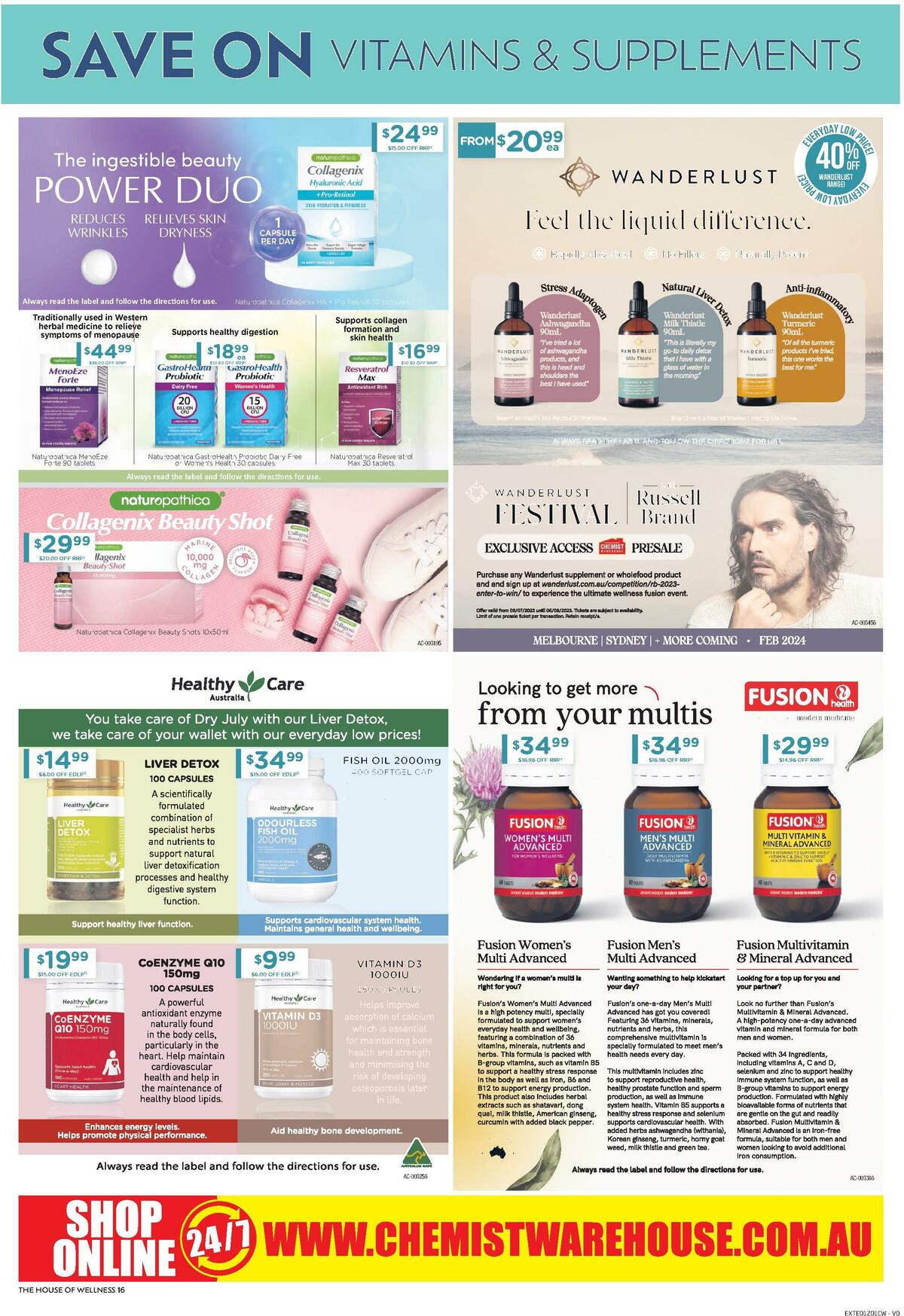 Chemist Warehouse Catalogues from 1 January