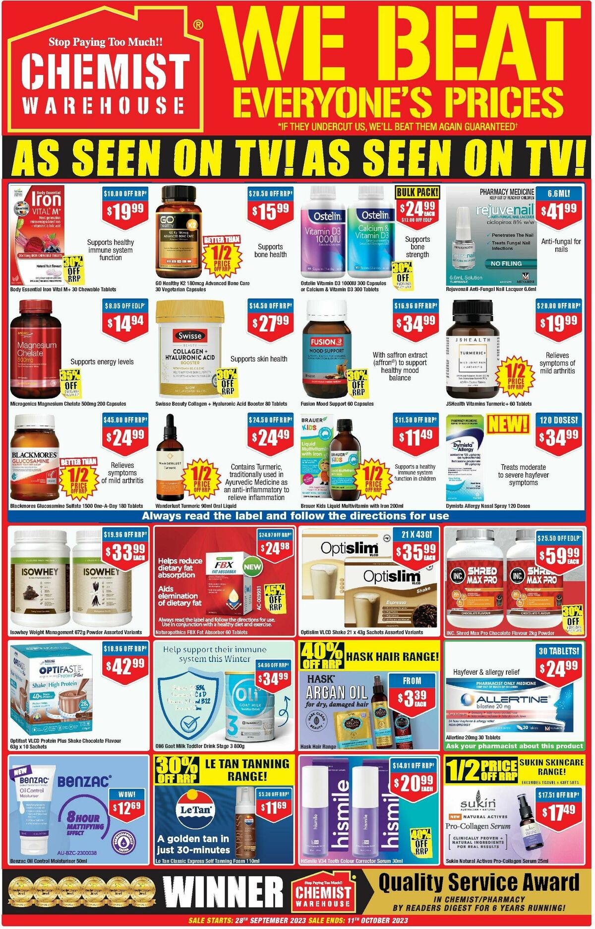Chemist Warehouse Catalogues from 28 September