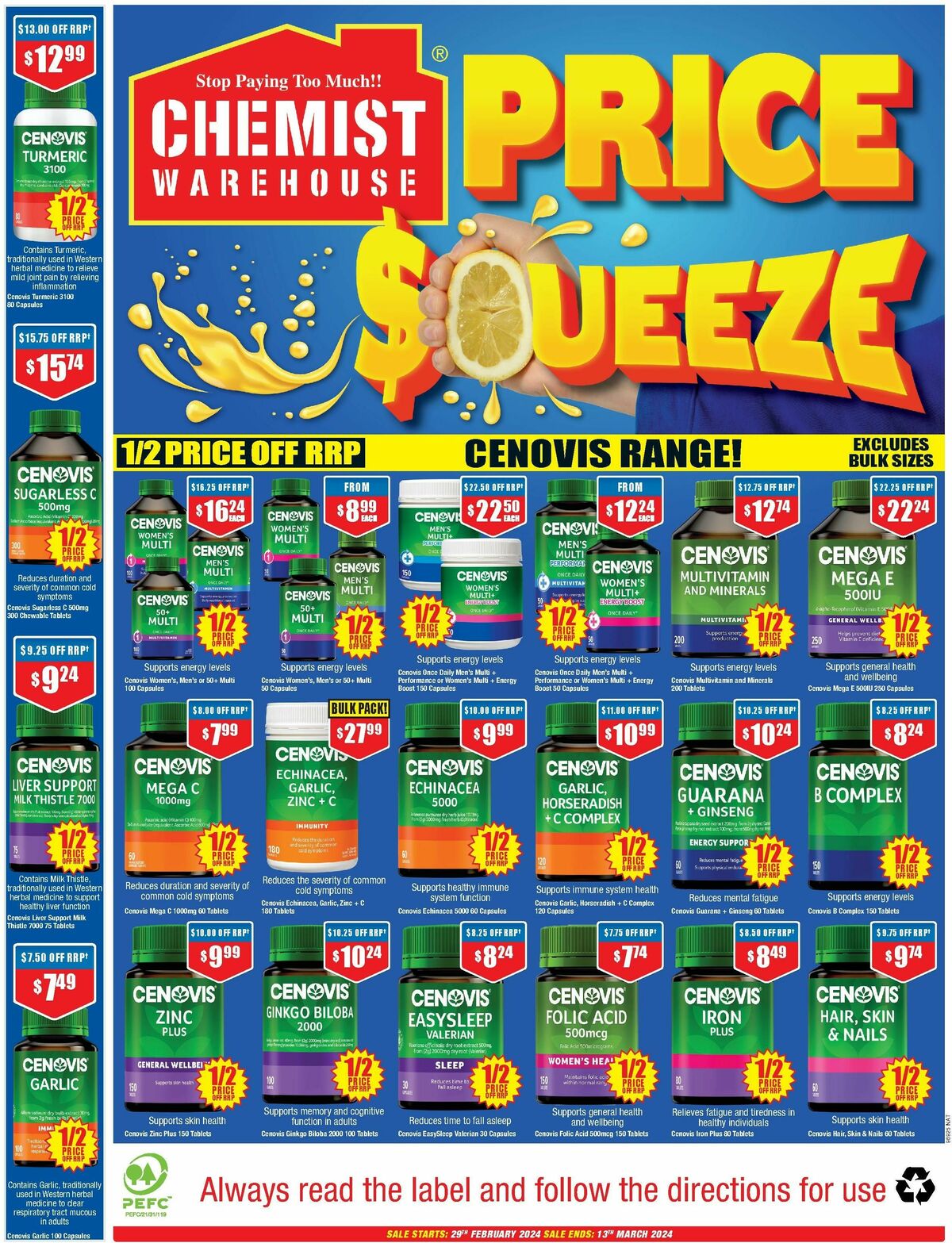 Chemist Warehouse Catalogues from 29 February
