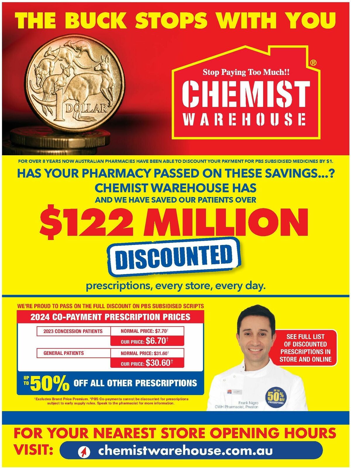Chemist Warehouse Discounted! Prescriptions Catalogues from 22 April