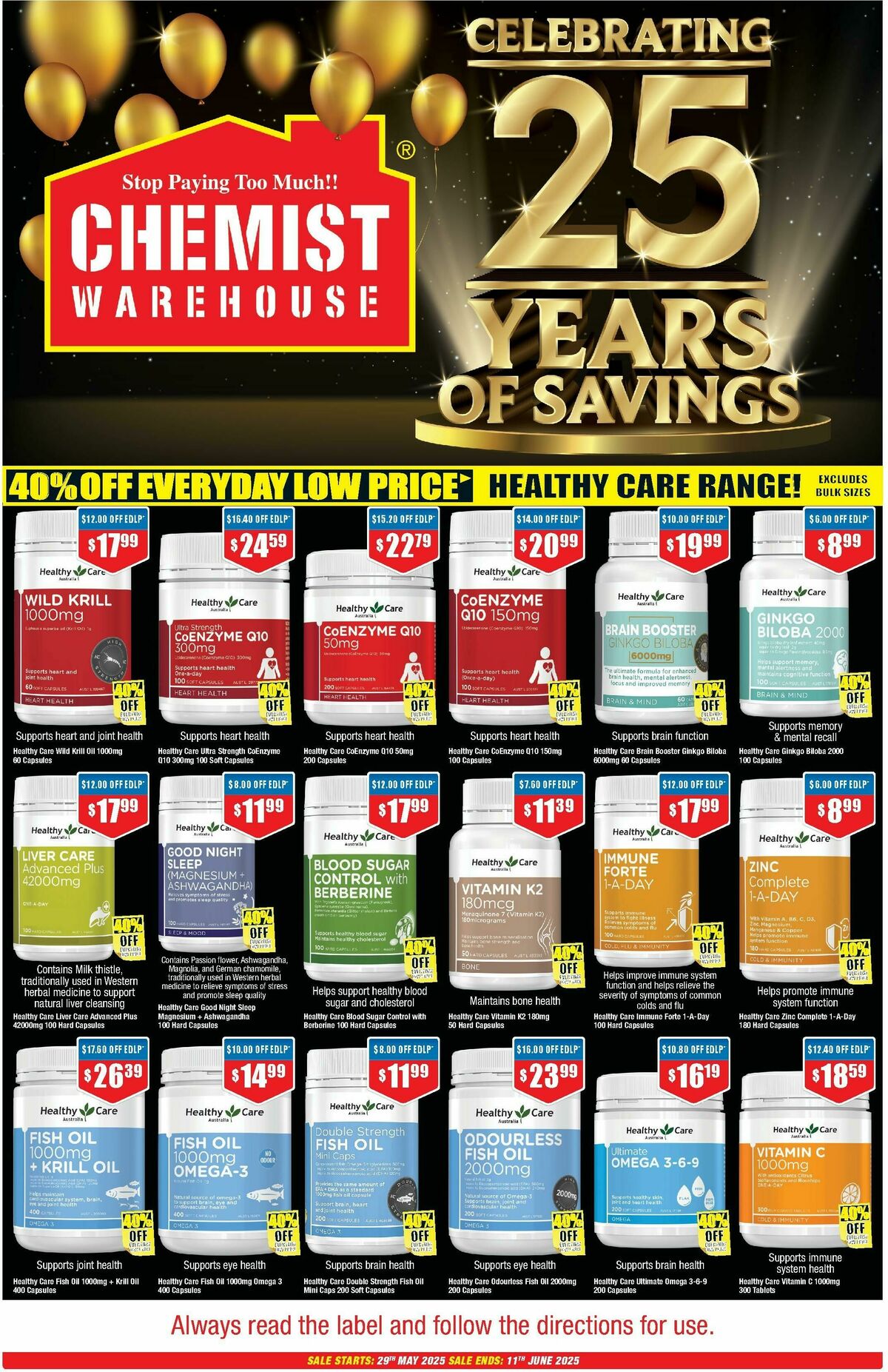 Chemist Warehouse Catalogues from 29 May