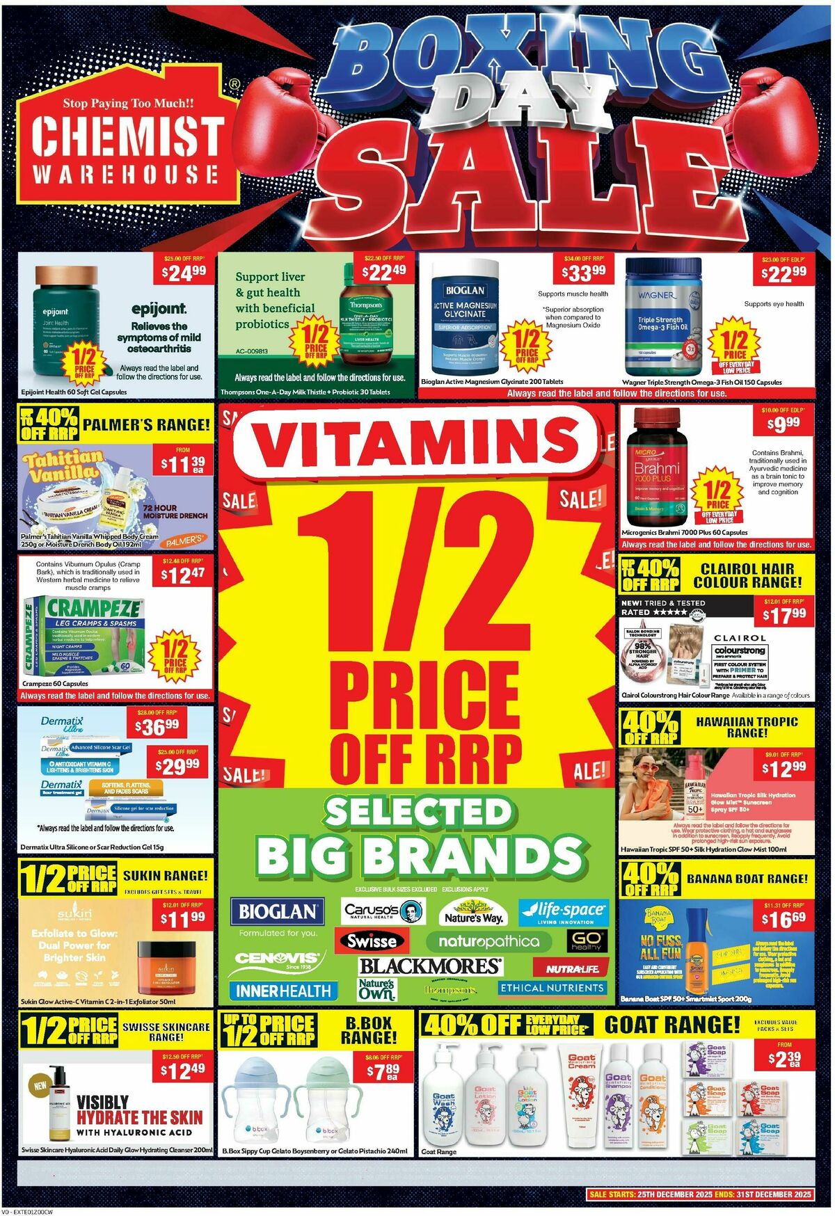 Chemist Warehouse Catalogues from 25 December