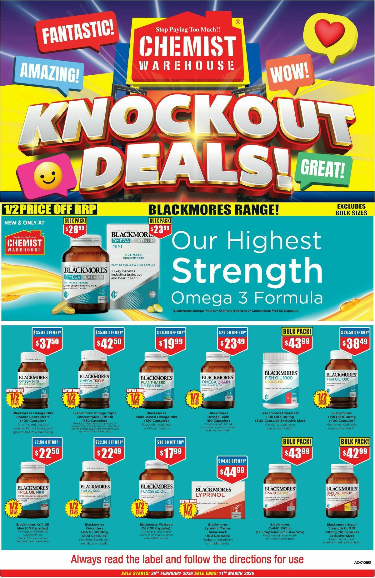 Chemist Warehouse Catalogues from 26 February