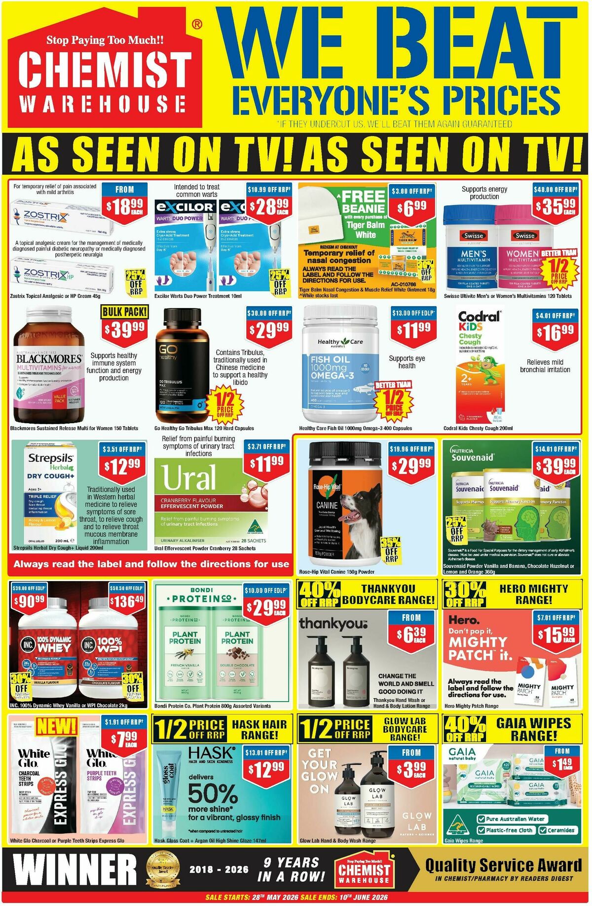Chemist Warehouse Catalogues from 28 May