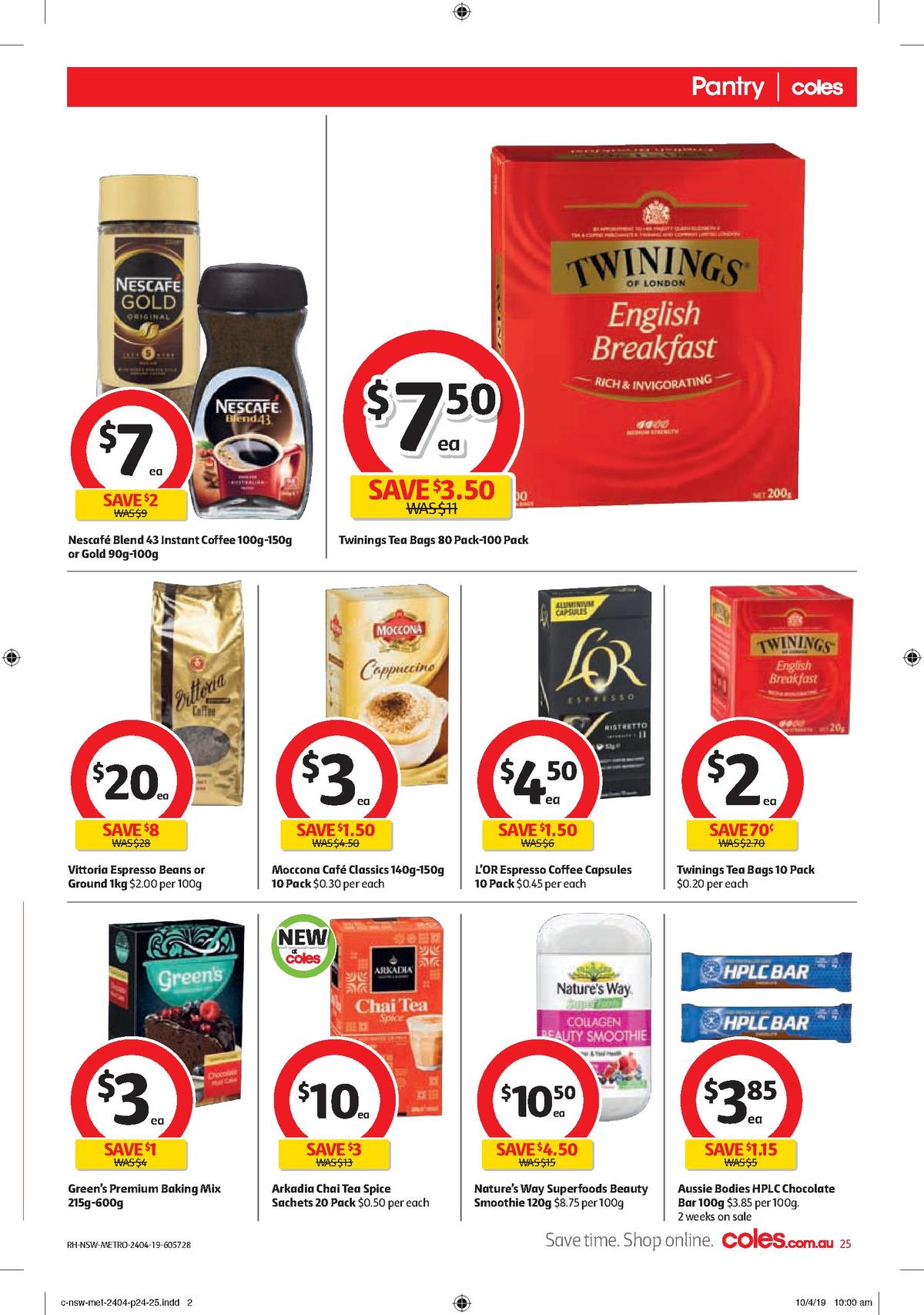 Coles Catalogues from 24 April