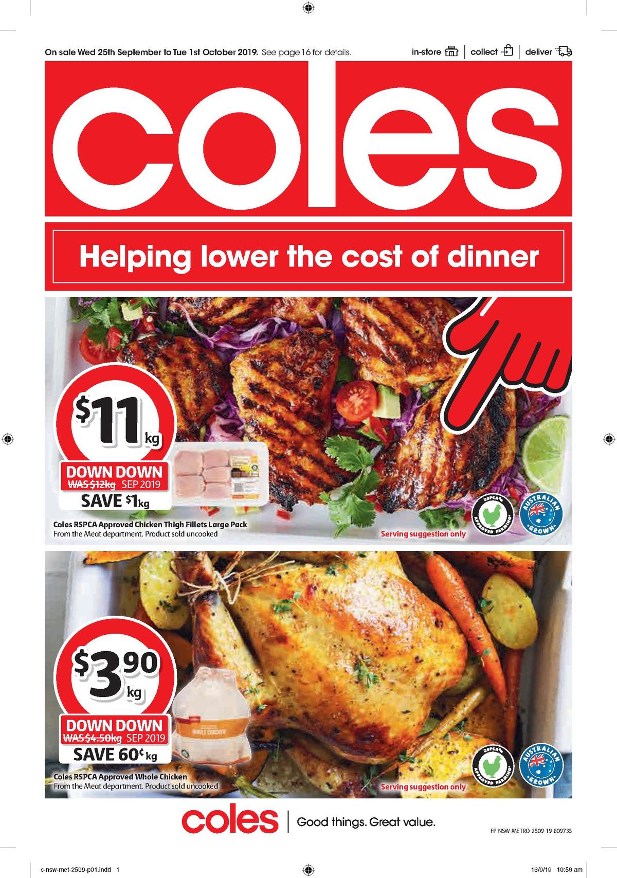 Coles Catalogues from 25 September