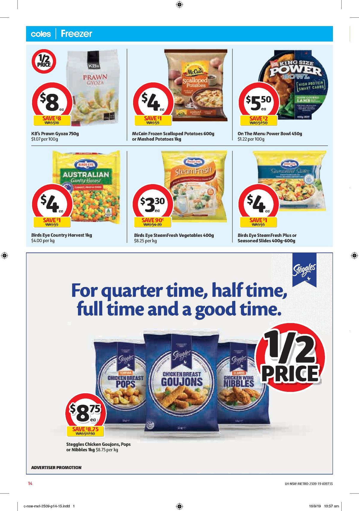 Coles Catalogues from 25 September