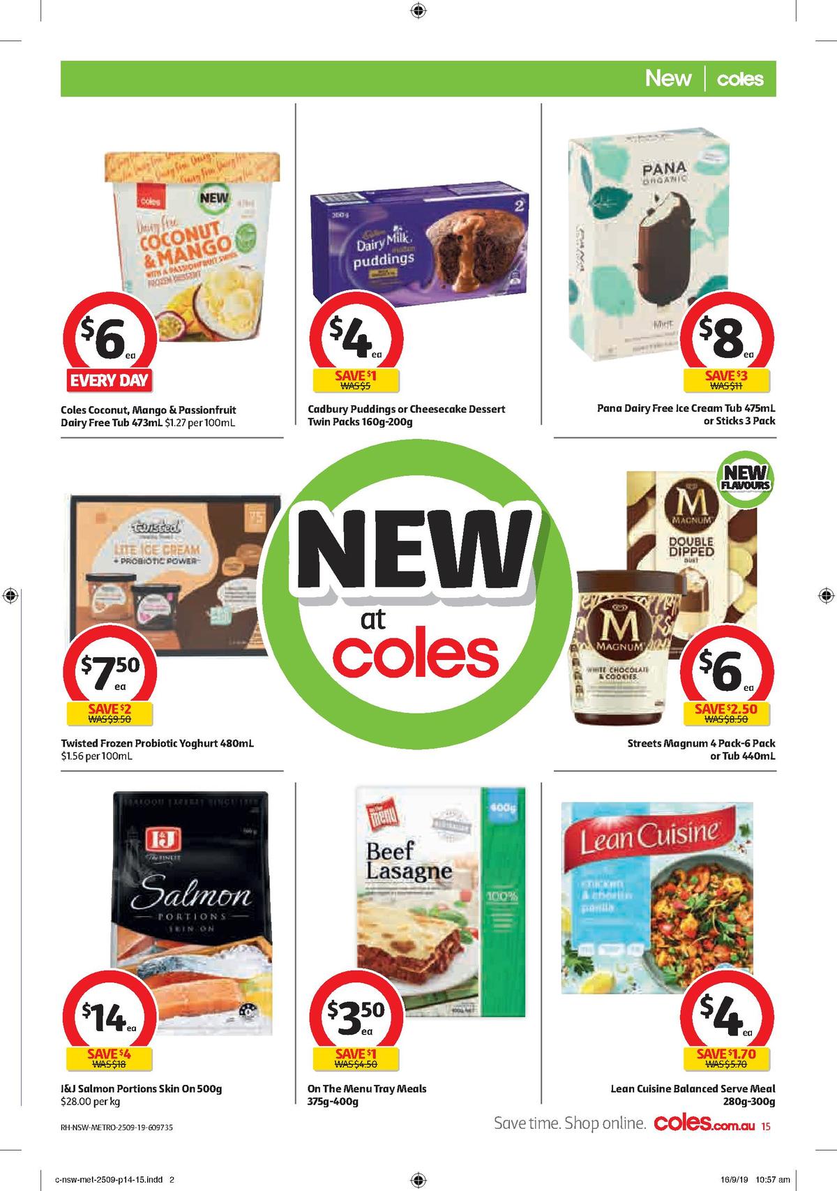 Coles Catalogues from 25 September