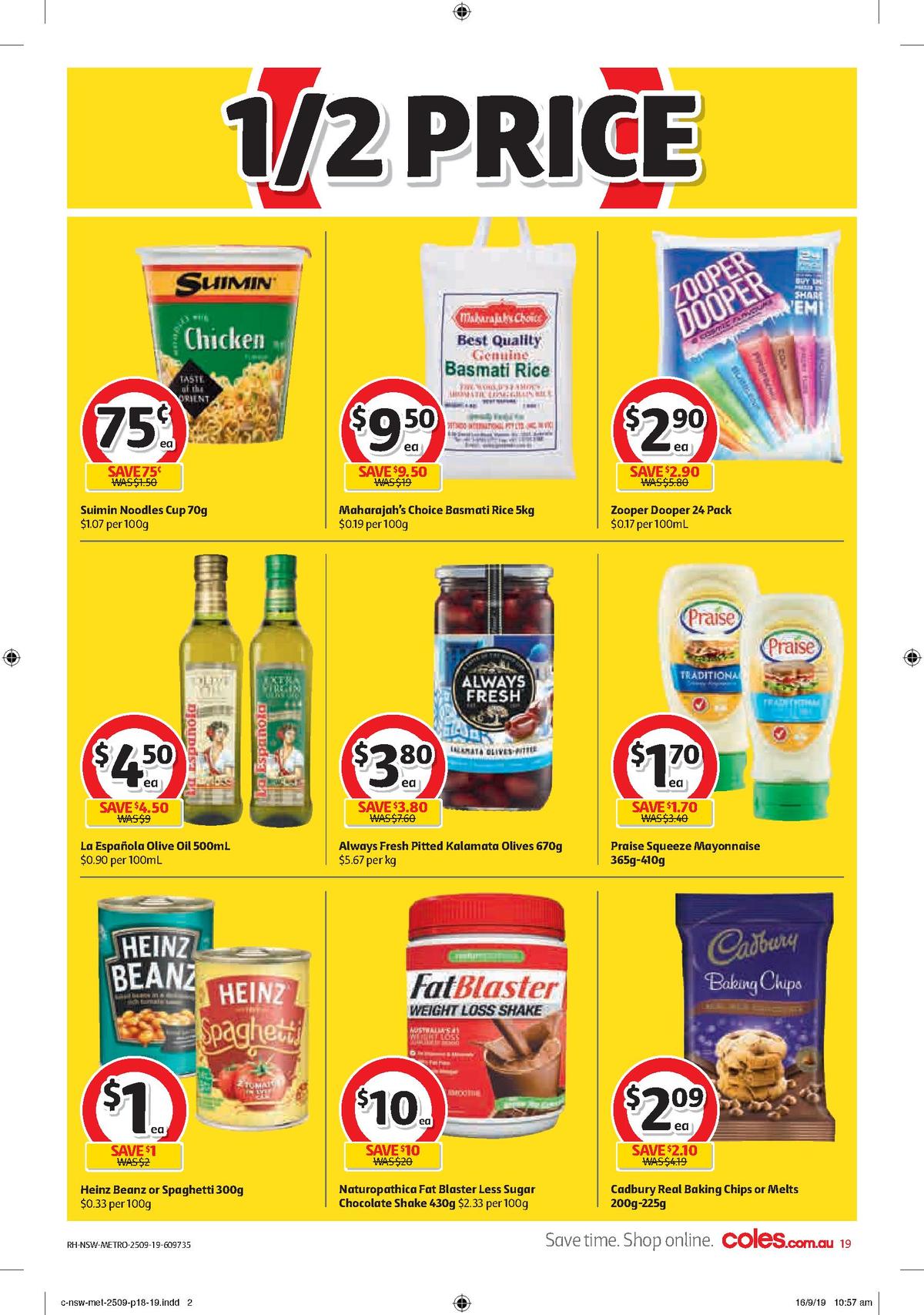 Coles Catalogues from 25 September