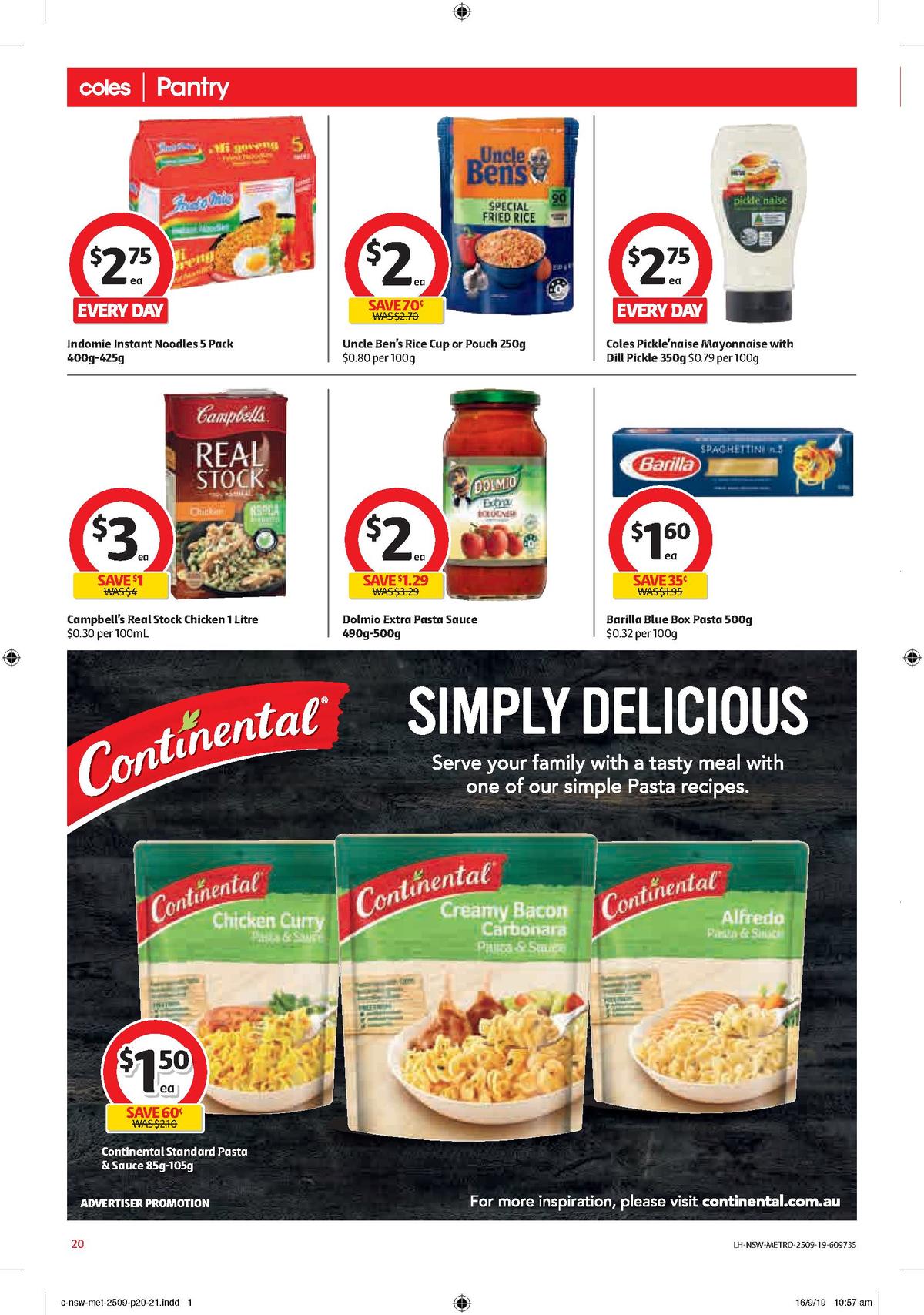 Coles Catalogues from 25 September