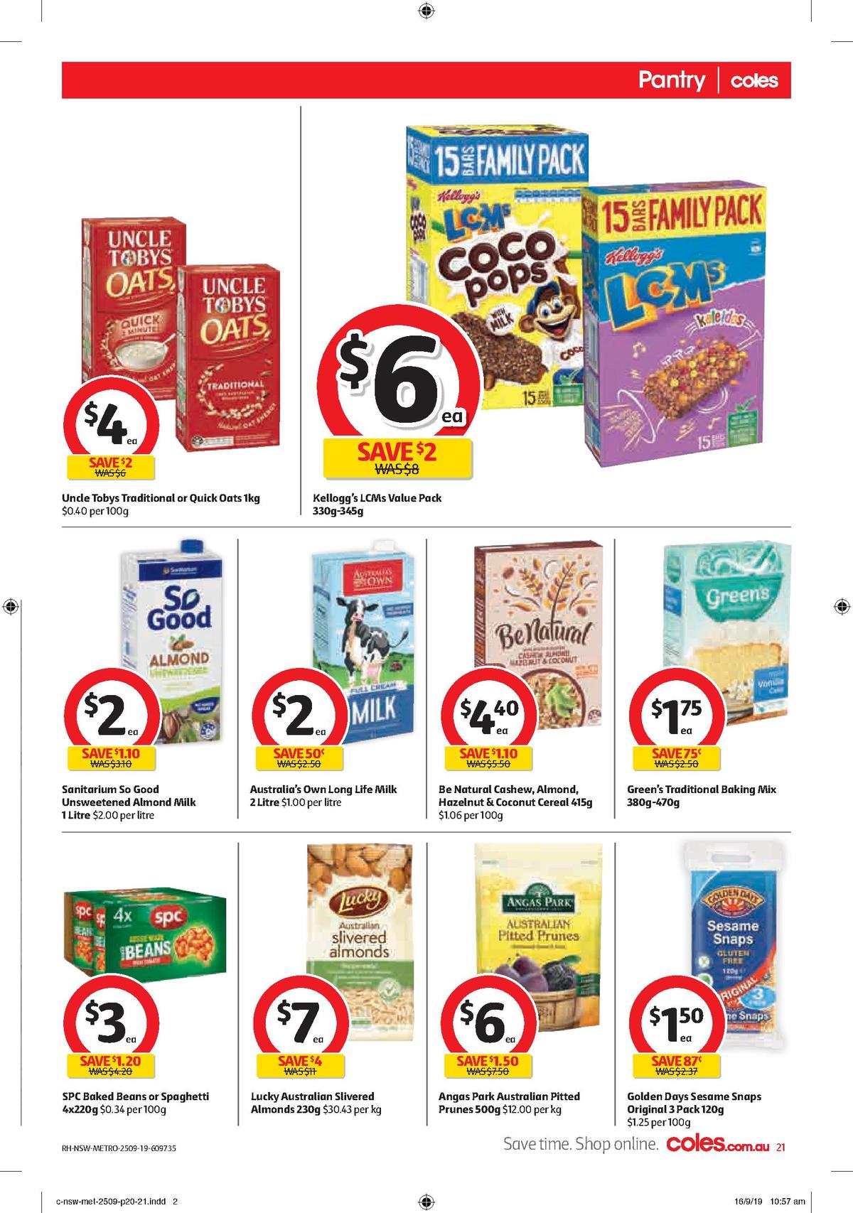 Coles Catalogues from 25 September
