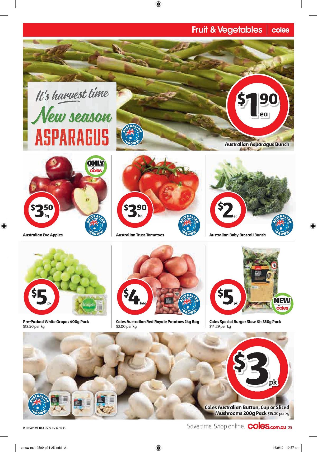 Coles Catalogues from 25 September