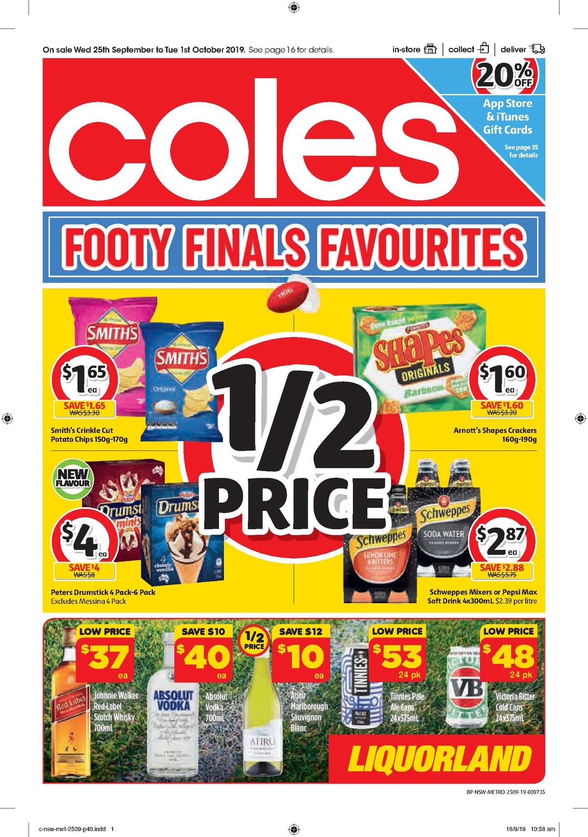 Coles Catalogues from 25 September