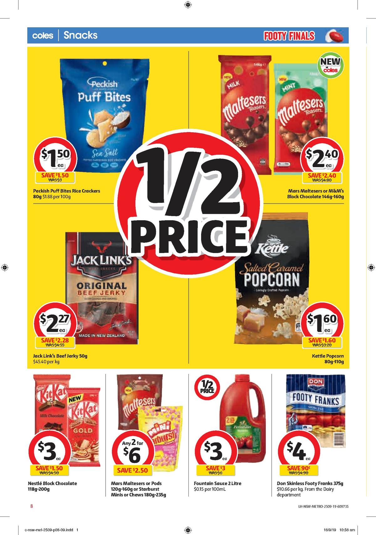 Coles Catalogues from 25 September