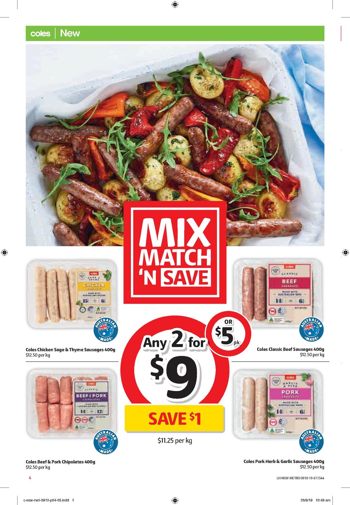 Coles Catalogues from 9 October