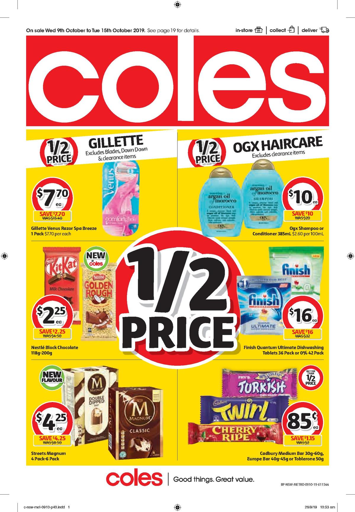 Coles Catalogues from 9 October