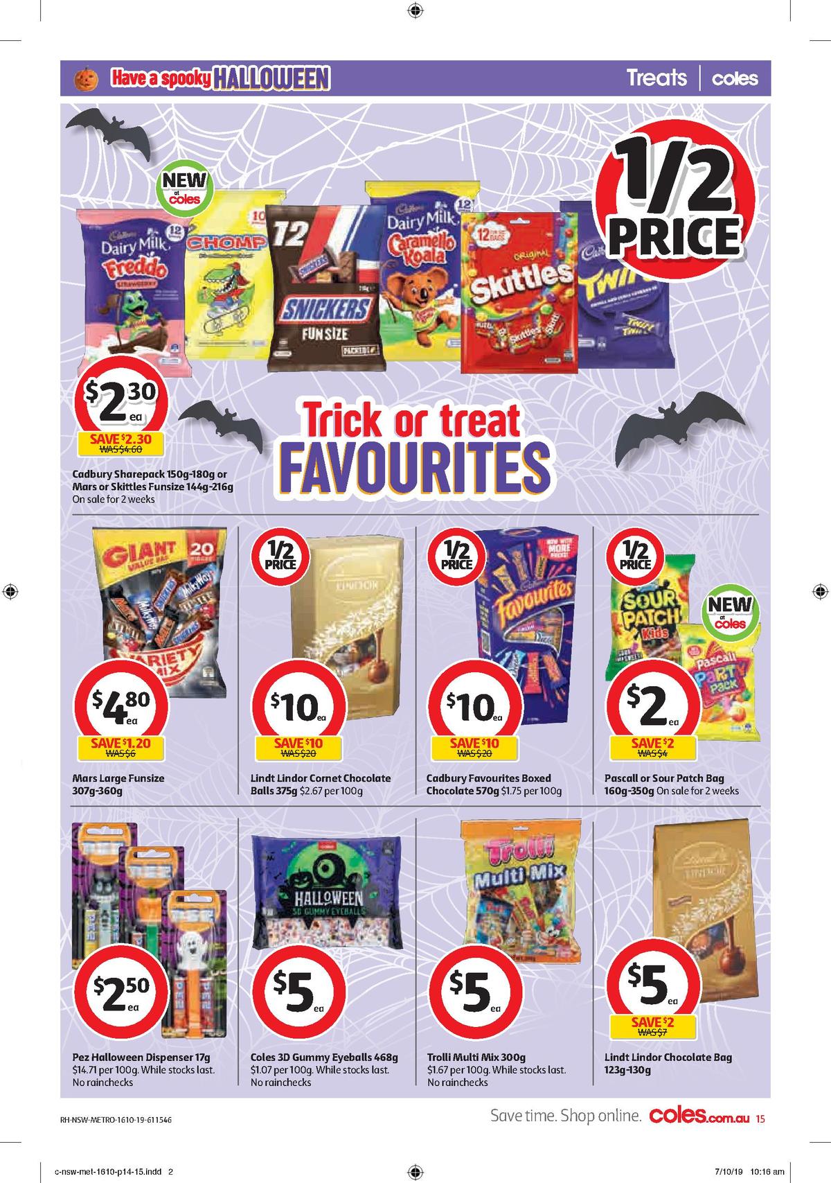 Coles Catalogues from 16 October