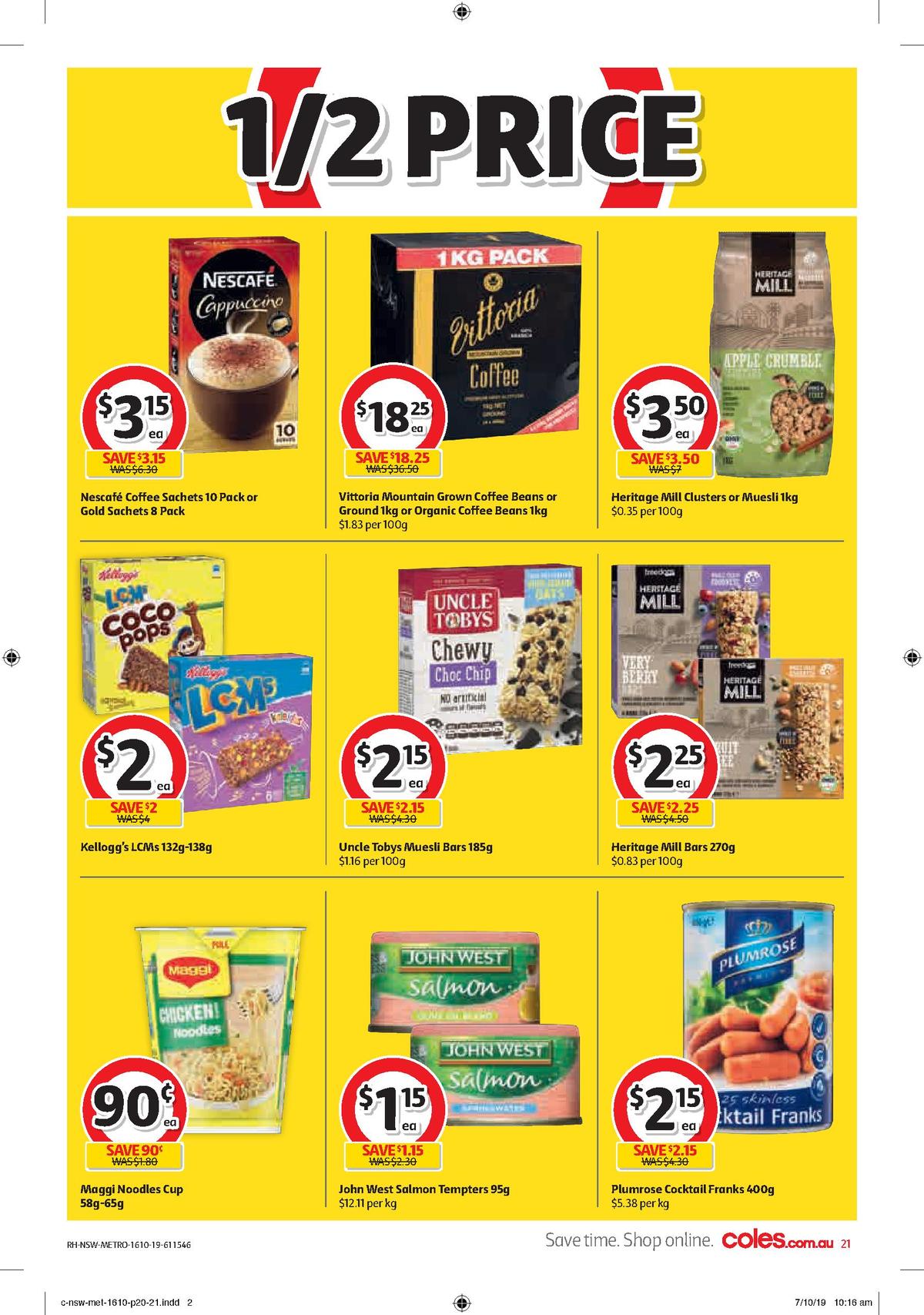 Coles Catalogues from 16 October