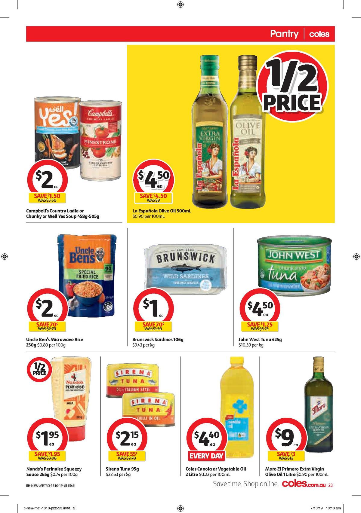 Coles Catalogues from 16 October
