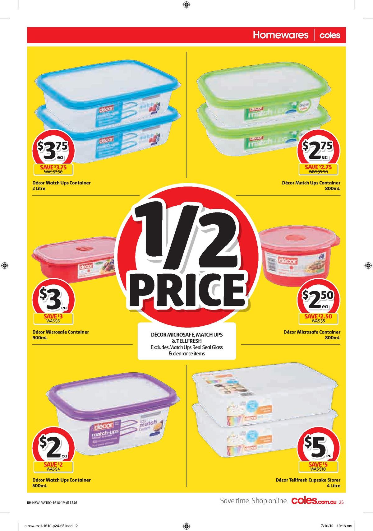 Coles Catalogues from 16 October