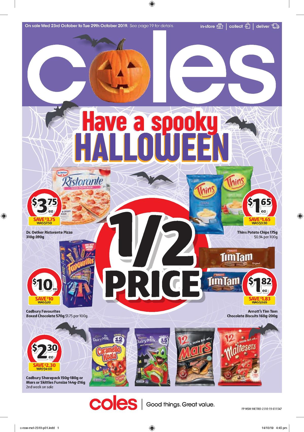 Coles Catalogues from 23 October