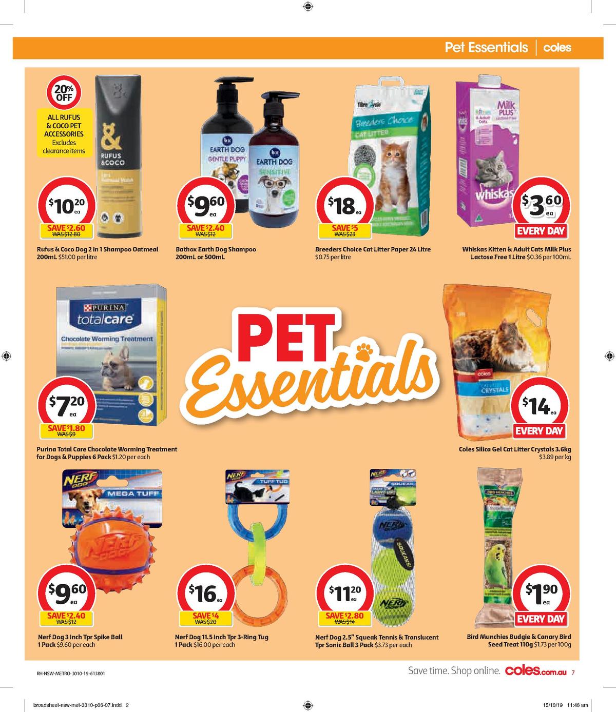 Coles Pet Catalogue Catalogues from 30 October