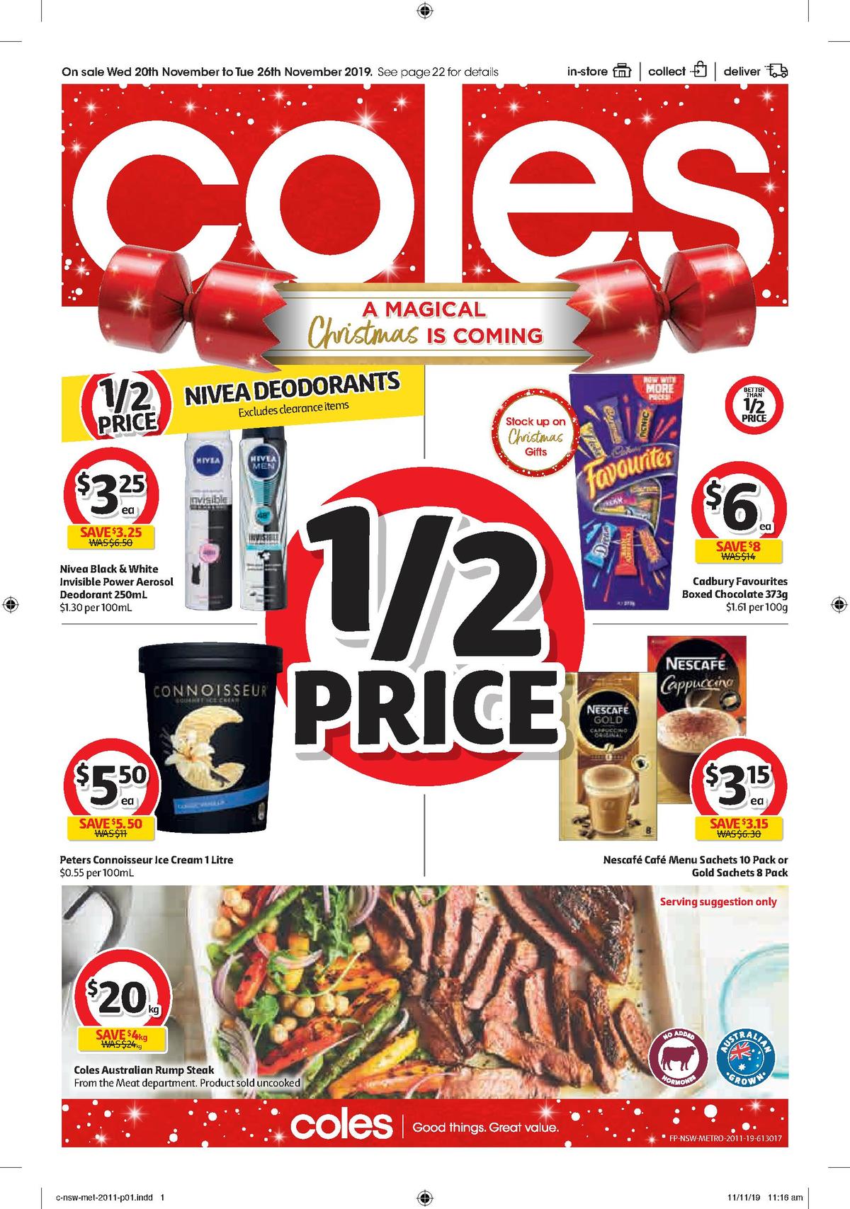 Coles Catalogues from 20 November