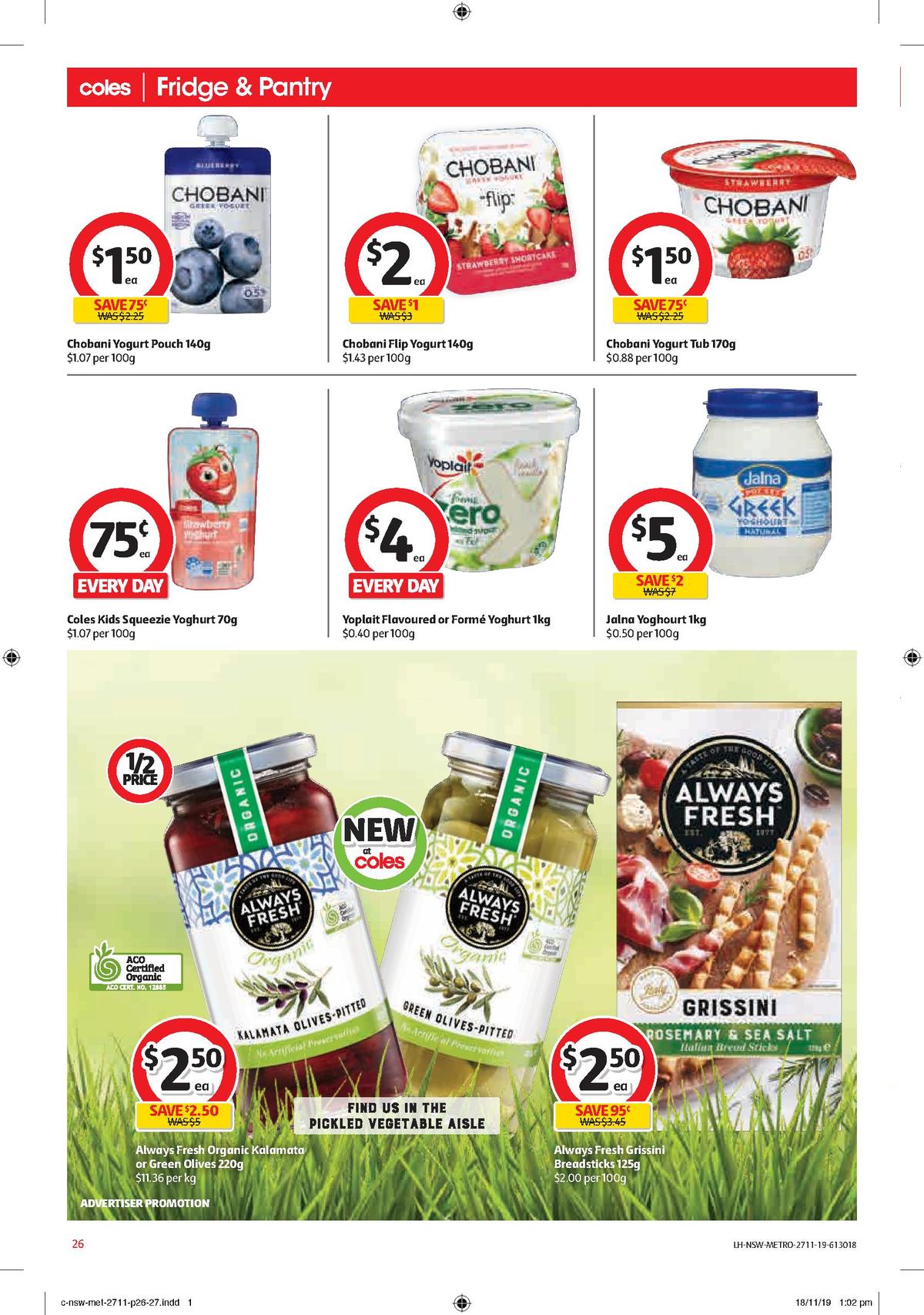 Coles Catalogues from 27 November