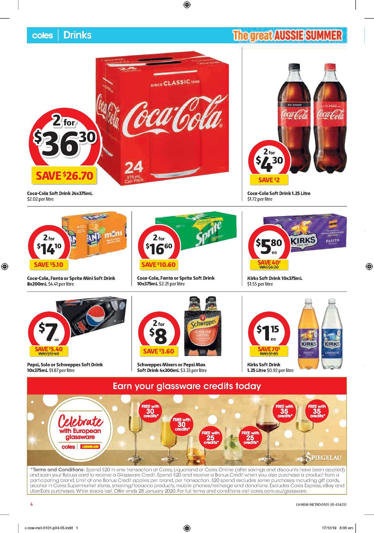 Coles Catalogues from 1 January