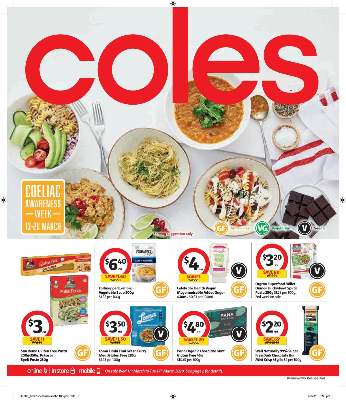 Coles Coeliac Awarness Week Catalogues from 11 March