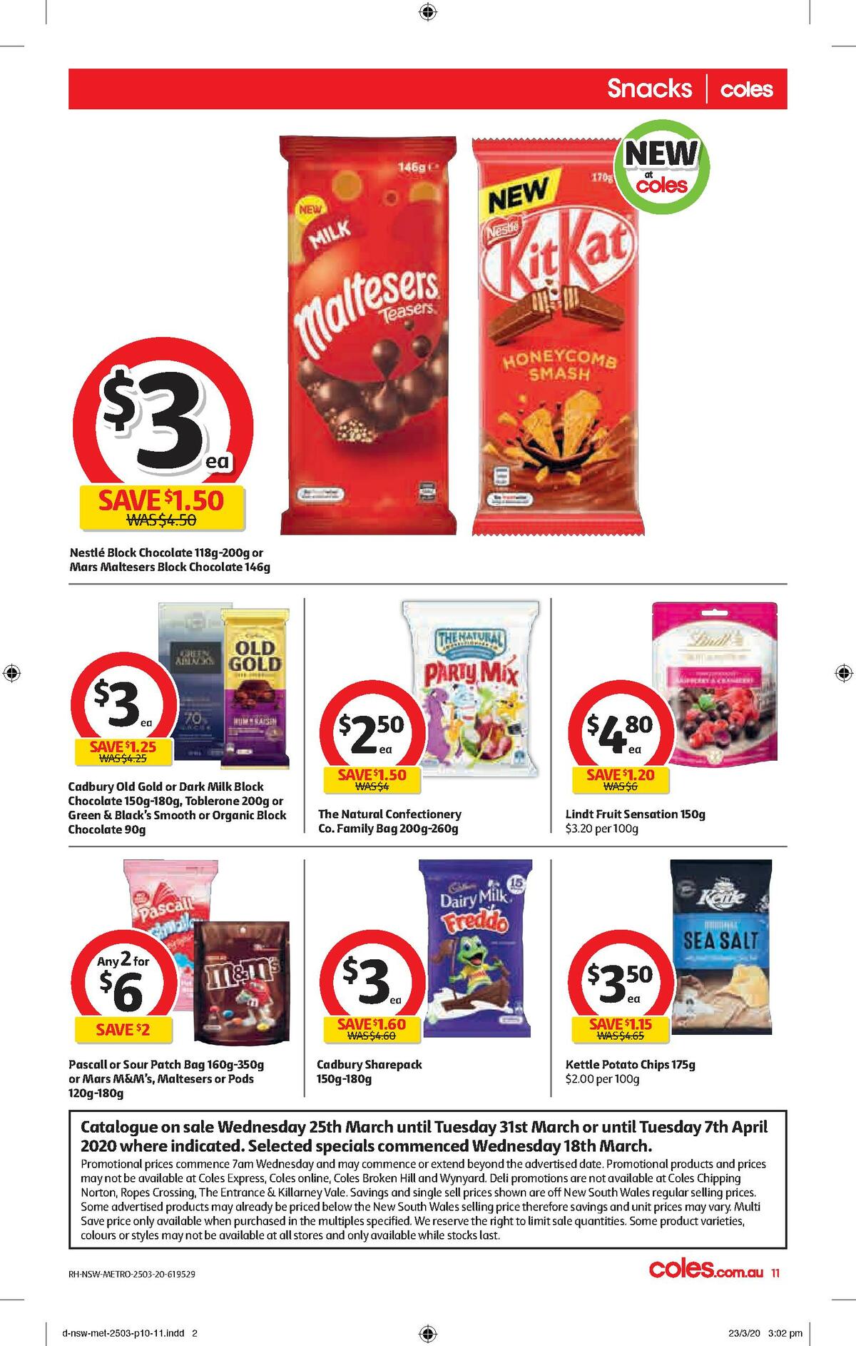 Coles Catalogues from 25 March