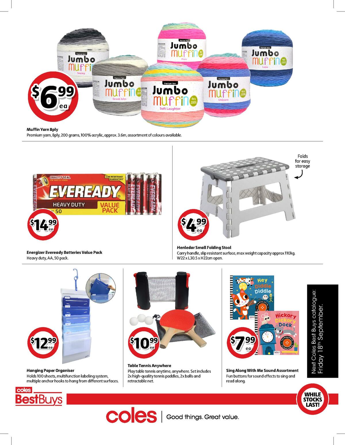 Coles Best Buys Catalogues from 4 September