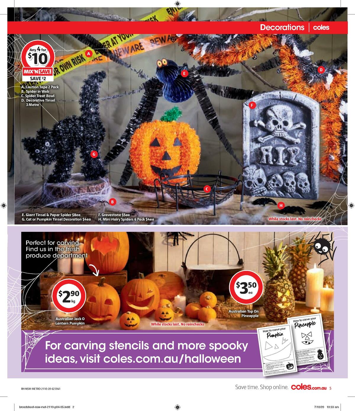 Coles Halloween Catalogue Catalogues from 21 October