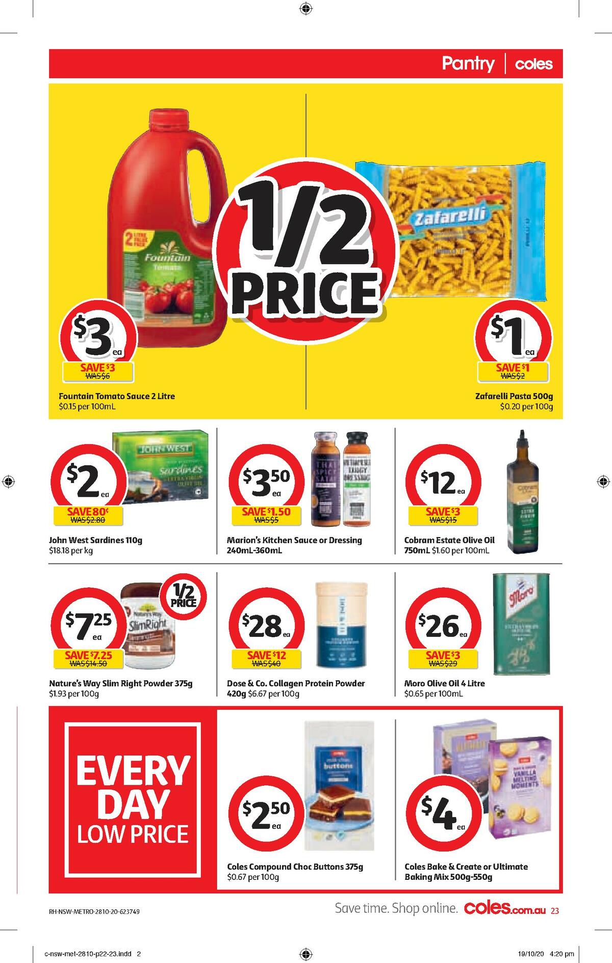 Coles Catalogues from 28 October
