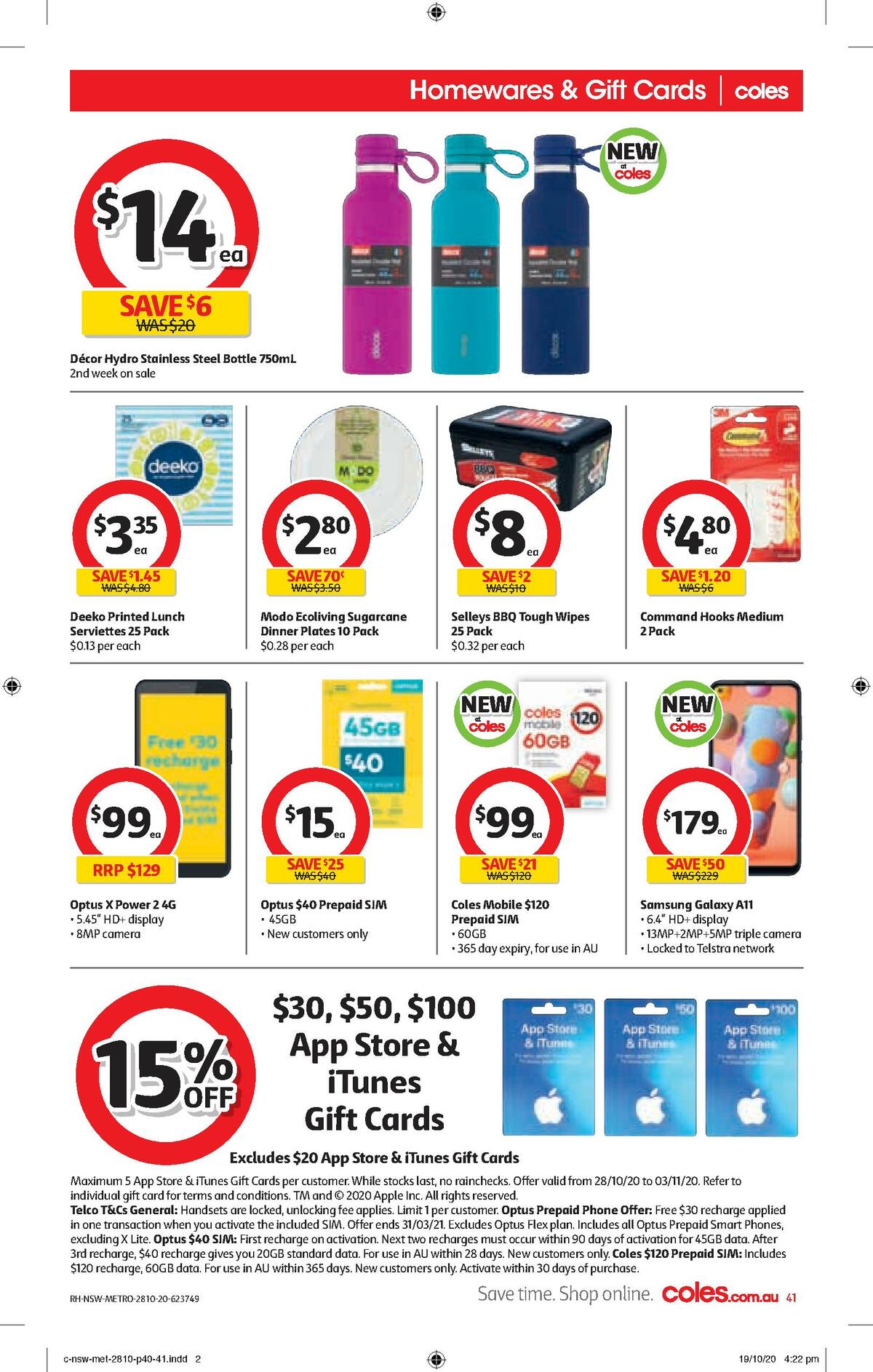 Coles Catalogues from 28 October