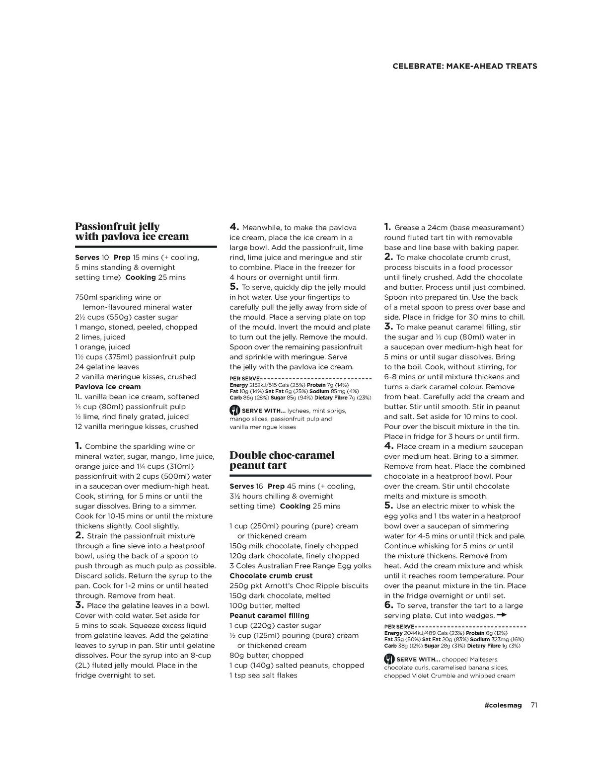 Coles Magazine November Catalogues from 1 November